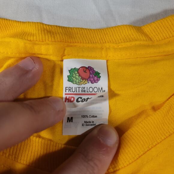 Beauty and the Beast Till the Last Petal Falls Shirt Adult Mens Size M Yellow - Picture 3 of 9